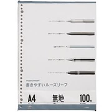 (業務用100セット) マルマン ルーズリーフ L1106H A4 無地 100枚