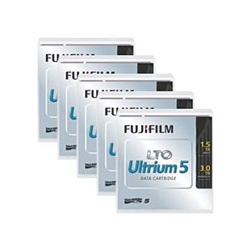 富士フイルム LTO Ultrium5データカートリッジ バーコードラベル縦型付 1.5TB LTO FB UL-5 OREDPX5T1パック5巻