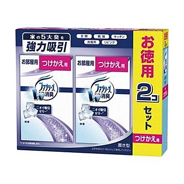 （まとめ）P＆G 置き型ファブリーズ 無香つけかえ用 130g 1パック（2個）【×20セット】