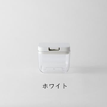 マーナ 保存容器 ショート K764 ワンタッチ クリア ホワイト 調味料入れ 調味料 パッキン 容器 仕分け 保存容器 スッキリ しっかり閉まる GOOD LOCK CONTAINER marna