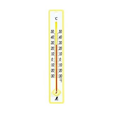 シンワ 寒暖計 25cm イエロー 48357 20セット