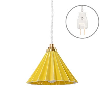 gram eight Dripper lamp 1灯 ペンダントライト イエロー ホワイトコード