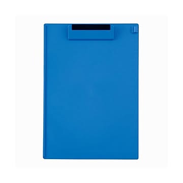 （まとめ） オープン クリップボード 再生ABS樹脂製 B4判タテ型・11"×15"用 CB-100-BU 青 1枚入 【×3セット】