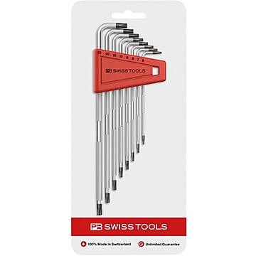 PB SWISS TOOLS ローレット入L型ヘクスローブレンチセット 3411H／6-25CN