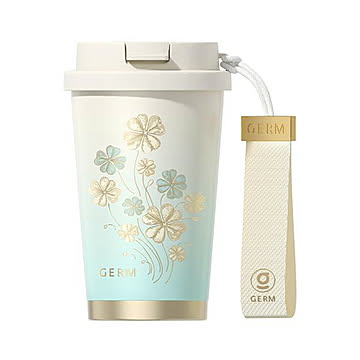 GERM クローバー タンブラー 390ml ストラップ付 
