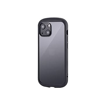 LEPLUS iPhone 13 mini 耐衝撃ハイブリッドケース「Cleary」 グラファイト LP-IS21PLCBK