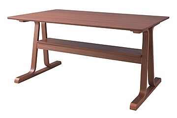 ダイニングテーブル W130×D80×H63 ブラウン レトロ 北欧 天然木 モダン
