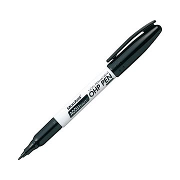 (まとめ) モナミ ACCU LINER OHP PEN X-FINE 黒 12901 1本 【×100セット】