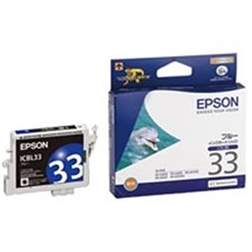 (業務用4セット) EPSON エプソン インクカートリッジ 純正 ICBL33 ブルー(青)