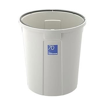 リス WORK&WORK 丸ペール 70L グレー DS-986-843-0 本体