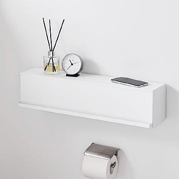  山崎実業 ウォール隠せるトイレ壁収納 タワー 石こうボード壁対応 tower 