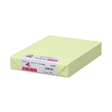 まとめ長門屋商店 Color Paper A4中厚口 若草 ナ-3256 1冊500枚 ×3セット