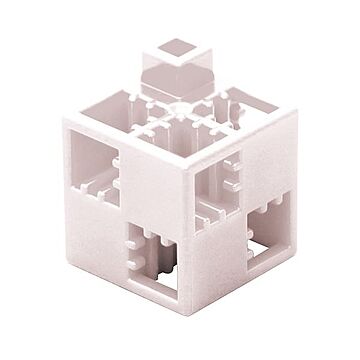 （まとめ）Artecブロック 基本四角 100P 白【×3セット】