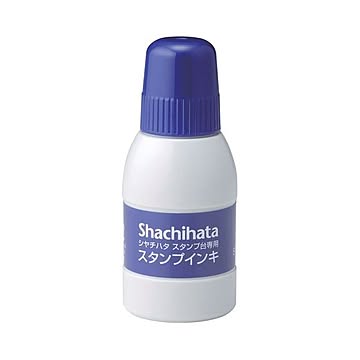 (まとめ) シヤチハタ スタンプ台専用補充インキ 40ml 藍色 SGN-40-B 1個  【×30セット】
