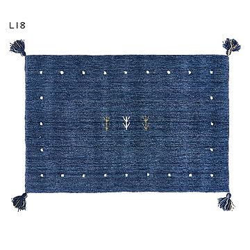 ギャッベ マット LORRI BUFF インド製 60x90cm 萩原