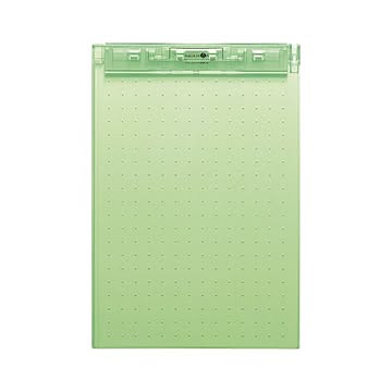 （まとめ） リヒトラブ AQUA DROPs 超薄型クリップボード A4判タテ型 A-5067-6 黄緑 1枚入 【×5セット】