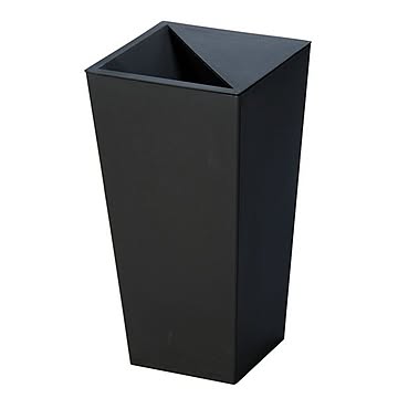 ユニード カクス レザー風ゴミ箱 ダストボックス 3個セット 9L ブラック