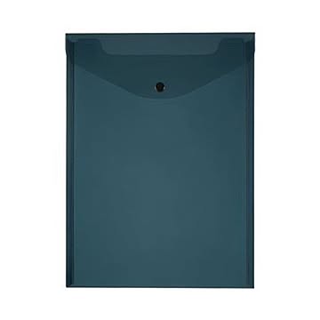 （まとめ）TANOSEE エンベロープ A4タテ ブラック 1セット（20枚：4枚×5パック）【×10セット】