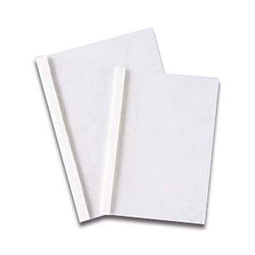 ライオン事務器 製本機用 表紙 片透明エコノミー A4 厚さ1mm 白 1パック20冊 ×10セット