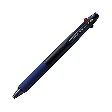 （まとめ） 三菱鉛筆 ジェットストリーム 3色ボールペン0.38（黒・赤・青） SXE3-400-38T.9 1本入 【×5セット】