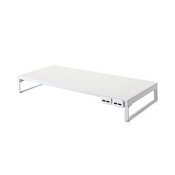(まとめ）リヒトラブ 机上台 USBハブ付幅590mm【×3セット】