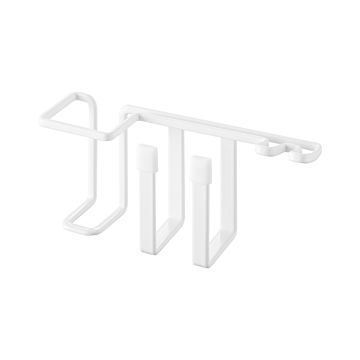 tower タワー (山崎実業) フィルムフックペット用歯磨きセットホルダー Self-Adhesive Pet Toothbrush Set Holder ペット用品 洗面台収納 歯ブラシ 水回り