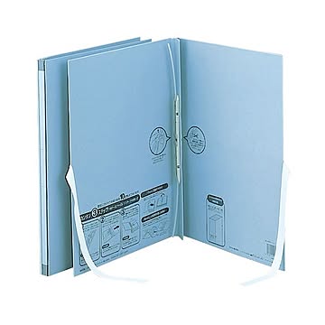 （まとめ）セキセイのびーるファイル(エスヤード)外ひも付き A4タテ 1000枚収容 背幅17~117mm ブルー AE-50FH1冊 【×10セット】