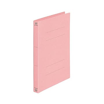 （まとめ）プラス フラットファイル 樹脂製とじ具A4タテ 背幅28mm No.021NWピンク 1セット(10冊) 【×5セット】