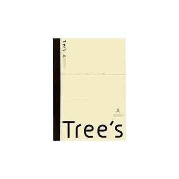 （まとめ）キョクトウ・アソシエイツ Trees A4 A罫 40枚 クリーム【×50セット】