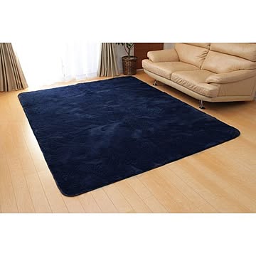 フィリップ フィラメント素材 ホットカーペットカバー 200×250cm ネイビー