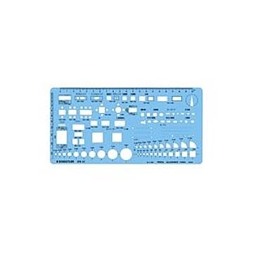 （まとめ）ステッドラー テンプレート 976 07 レイアウト【×2セット】