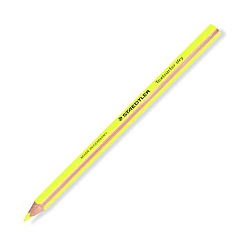 （まとめ） ステッドラー テキストサーファー ドライ蛍光色鉛筆（太軸） ネオンイエロー 128 64-1 1セット（12本） ×3セット