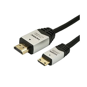 （まとめ）HORIC HDMI MINIケーブル 3m シルバー HDM30-016MNS×3セット