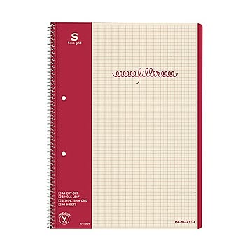 （まとめ） コクヨ フィラーノート（スパイラルとじ）A4 2穴 5mm方眼 40枚 ス-15SN 1冊 【×30セット】