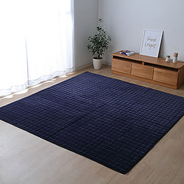 イケヒコ・コーポレーション mou ムーラグ 185×185cm ネイビー