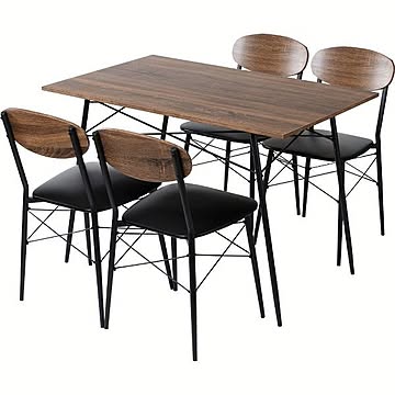 スチールダイニングセット 4人用 5点セット STDSET-5