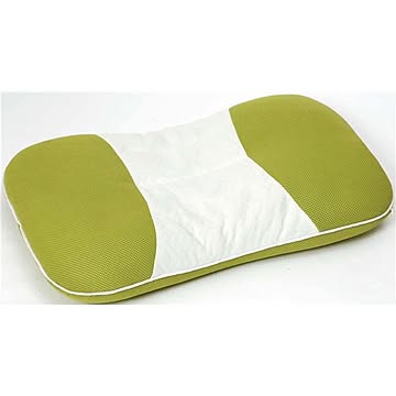 抗菌防臭 枕/ピロー グリーン 幅50cm×奥行35cm×高さ10cm 日本製 青森産ヒバ使用 高さ調節可 高通気性 ウレタンフォーム
