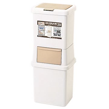 サンコープラスチック ファイン 二段分別ダストボックス 39L 39 LBE