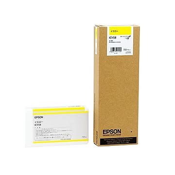 (まとめ) エプソン EPSON PX-P／K3インクカートリッジ イエロー 700ml ICY58 1個  【×10セット】