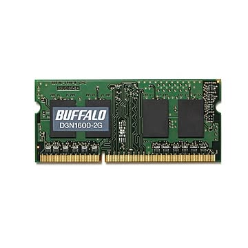 (まとめ）バッファロー 法人向け PC3-12800 DDR3 1600MHz 240Pin SDRAM S.O.DIMM 2GB MV-D3N1600-2G 1枚【×3セット】