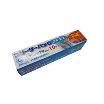 フリーザーバッグ L 10枚入り【10個セット】 M386【代引不可】