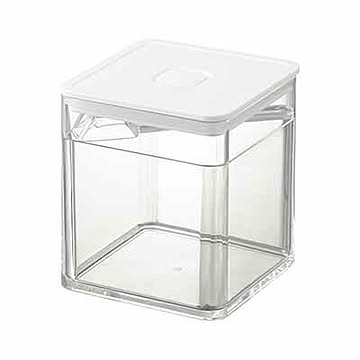tower タワー(山崎実業) スプーン付きバルブ付き密閉保存容器 Airtight Spice Container with Measuring Spoon 密閉バルブ付き フードストッカー