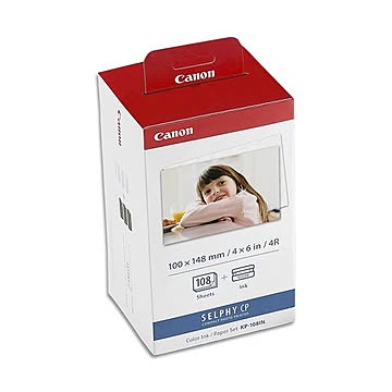 まとめキヤノン カラーインク/ペーパーセットKP-108IN ポストカードサイズ写真用紙108枚+インクカセット3個入 3115B001 1セット ×2セット
