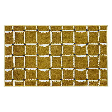 マット Tomoko Murata Windcheck Gold 国産 45x75cm クリーンテックス