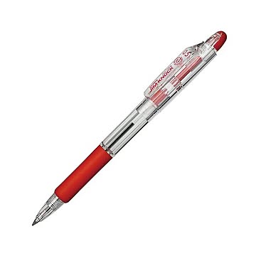 （まとめ） ゼブラ 油性ボールペン ジムノック 0.5mm 赤 KRBS-100-R 1セット（10本） 【×5セット】