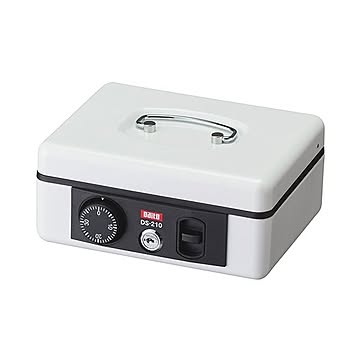 ダイト 手提金庫 A6 ホワイトtm-210W 1台