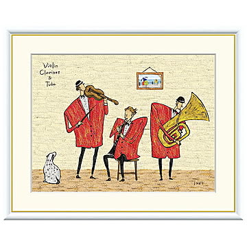 額絵 クラシック トリオ 橋北太郎 42x34cm 三幸