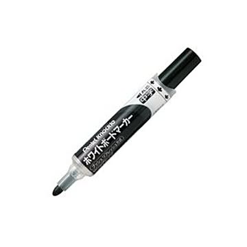 (業務用20セット) ぺんてる ホワイトボードマーカー ノックル 【丸芯・中字/黒】 直液タイプ EMWLM-A