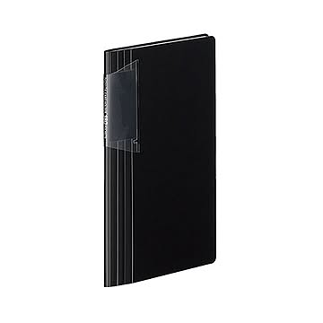コクヨ カードホルダーノビータ固定式 スリムタイプ180名 ヨコ入れ 黒 メイ-N118D 1セット10冊