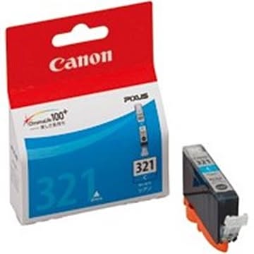 (業務用5セット) Canon キヤノン インクカートリッジ 純正 BCI-321C シアン(青)
